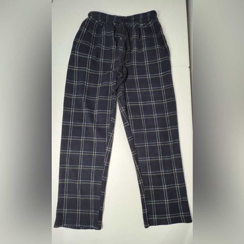 Classic Collection Mens Gary Plaid Elastic Waist Pull On Lounge PJ Pants Size XL